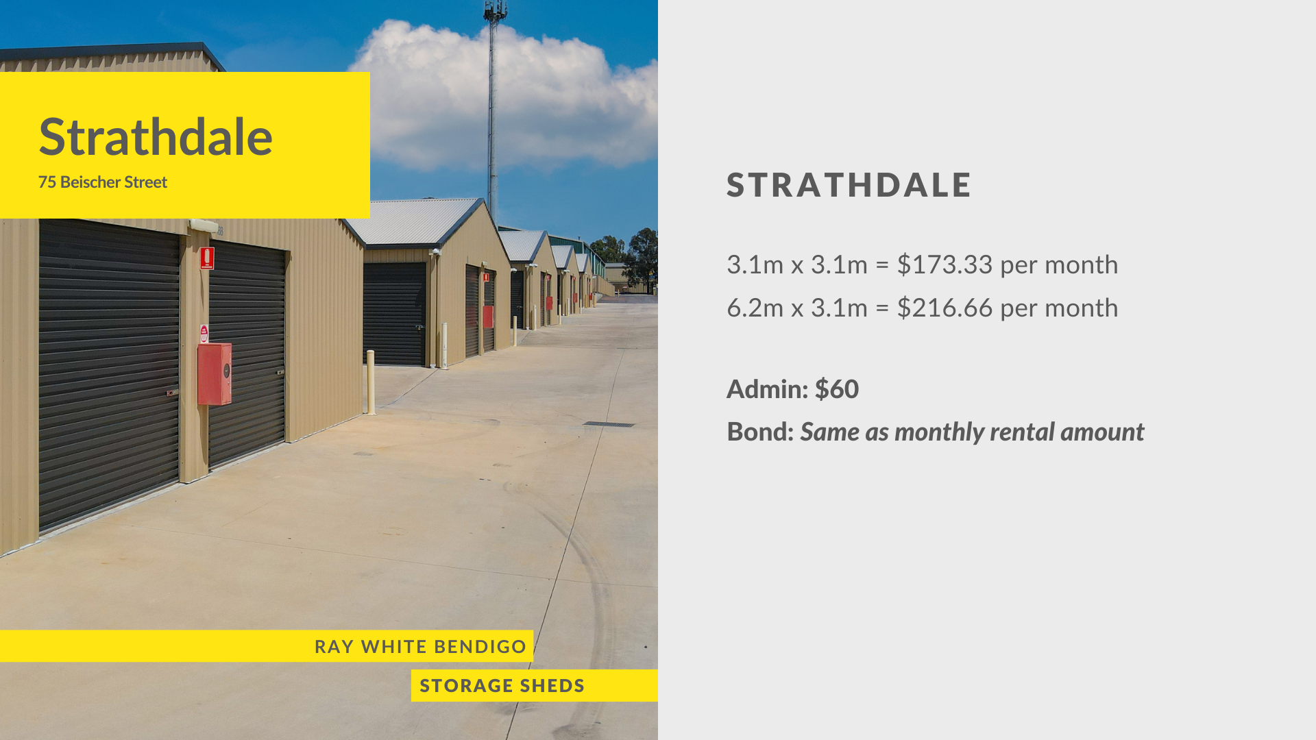 Self Storage Rent Ray White Bendigo